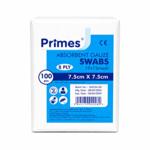 Precut Gauze Swab - 7.5cm x 7.5cm - Primes